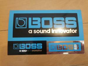 ステッカー BOSS 青