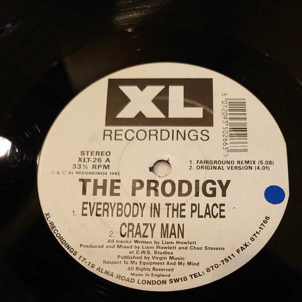 【UK / 12inch】 THE PRODIGY / Everybody In The Place 【XLT-26】