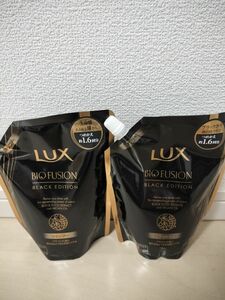 LUX バイオフュージョン ブラックエディション シャンプー＆コンディショナー 各400g 詰替セット