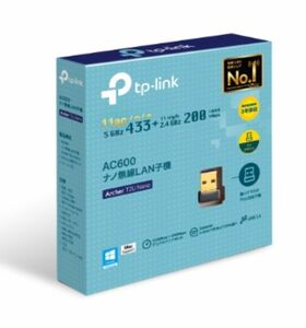 TP-Link WiFi AC600 ナノUSB無線LAN子機433 + 200Mbps 11ac対応 