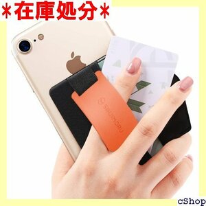 Sinjimoru スマホスタンド カード入れ、落下防 ンジポーチB-GRIP Silicone クレメンタイン 49