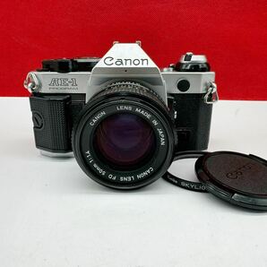 ▲ Canon AE-1 PROGRAMボディ Canon LENS FD 50㎜ 1:1.4 一眼レフ フィルムカメラ 動作未確認 ジャンク キャノンの画像1