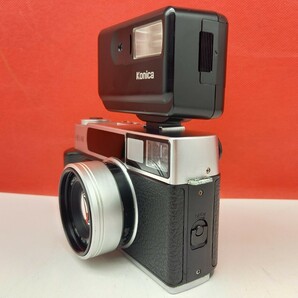 ■ KONICA HEXAR Silver コンパクトフィルムカメラ 35mm F2.0 動作確認済 シャッター、露出計OK ストロボ HX-14 AUTO コニカの画像2