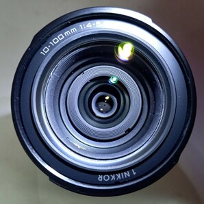 ■ Nikon 1 V2 ボディ NIKKOR 10-100/4-5.6 VR レンズ 動作確認済 現状品 ミラーレス一眼カメラ 付属品 ニコンの画像9