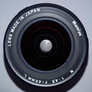 ■防湿庫保管品 MAMIYA Mamiya N 43mm F4.5 L Mamiya7 7Ⅱ 標準レンズ 単焦点 中判カメラ 動作確認済 付属品 マミヤ  の画像7