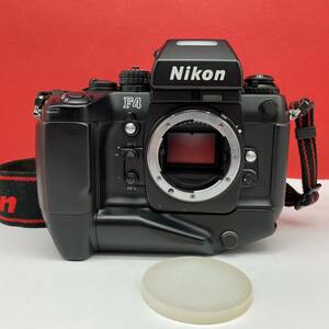 □ Nikon F4 フィルムカメラ 一眼レフカメラ ボディ シャッター、露出計OK MB-21 現状品 ニコン