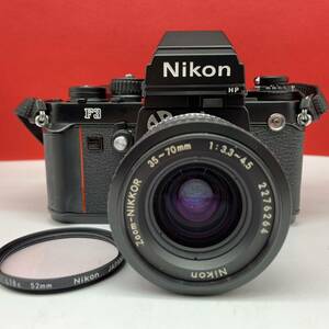 □ Nikon F3 HP ハイアイポイント ボディ 一眼レフカメラ フィルムカメラ Zoom-NIKKOR 35-70mm F3.3-4.5 Ai-s レンズ 動作確認済 ニコン