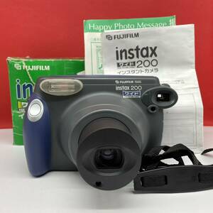 □ FUJIFILM instax200 インスタントカメラ フィルムカメラ WIDE PICTURE FORMAT シャッター、フラッシュOK フジフィルム
