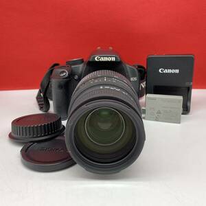 □ Canon EOS Kiss X2 デジタル一眼レフカメラ ボディ SIGMA DG 70-300mm F4-5.6 レンズ 動作確認済 バッテリー 充電器 シグマ キャノン