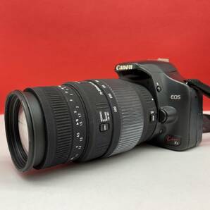 □ Canon EOS Kiss X2 デジタル一眼レフカメラ ボディ SIGMA DG 70-300mm F4-5.6 レンズ 動作確認済 バッテリー 充電器 シグマ キャノンの画像4