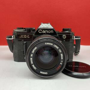 □ Canon AE-1 フィルムカメラ 一眼レフカメラ ボディ LENS FD 35mm F2 S.S.C. レンズ 露出計OK 現状品 キャノン