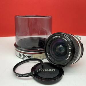 □ Nikon NIKKOR 28mm F2.8 Ai-s カメラ レンズ 単焦点 CP-8 レンズケース ニコン