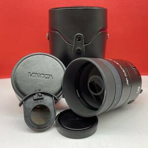 □ MINOLTA AF REFLEX 500mm F8 望遠 ミラーレンズ カメラレンズ AF動作確認済 ND4X ミノルタ