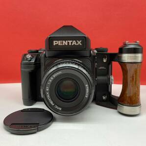 □ 防湿庫保管品 PENTAX 67II ボディ 中判フィルムカメラ smc PENTAX67 90mm F2.8 レンズ 動作確認済 木製グリップ ペンタックスの画像1