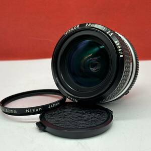 ◆ Nikon NIKKOR 28mm F2.8 Ai-s カメラレンズ 単焦点 マニュアルフォーカス ニコン