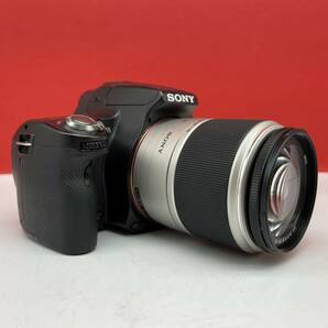 □ Sony α55 SLT-A55V ボディデジタル一眼レフカメラ DT 3.5-5.6/18-70 レンズ バッテリー 充電器 ジャンク ソニーの画像2