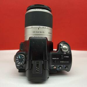 □ Sony α55 SLT-A55V ボディデジタル一眼レフカメラ DT 3.5-5.6/18-70 レンズ バッテリー 充電器 ジャンク ソニーの画像6
