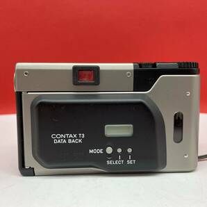 □ CONTAX T3 コンパクトフィルムカメラ 動作確認済 シャッター、フラッシュOK DATE BACK 説明書 コンタックスの画像3