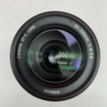□ 防湿庫保管品 未使用保管品 Canon ZOOM LENS EF-S 55-250mm F4-5.6 IS カメラレンズ AF動作確認済 キャノン_画像6