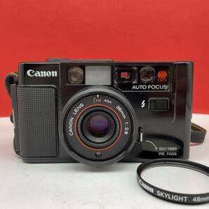 □ Canon AF35M コンパクトフィルムカメラ 38mm F2.8 動作確認済 シャッター、フラッシュOK キャノンの画像1