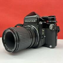 ◆ PENTAX 67 中判フィルムカメラ ボディ TTLファインダー smc PENTAX 67 MACRO F4 135mm レンズ シャッター、露出計OK ペンタックス_画像2