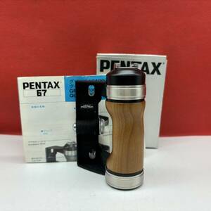◆ PENTAX 67 6x7 木製グリップ Wood Grip カメラ用品 アクセサリー 箱付き ペンタックス