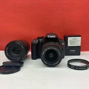 ◆ Canon EOS Kiss X4 デジタル一眼レフカメラ ボディ EF-S 18-55mm F3.5-5.6 IS / 55-250mm F4-5.6 レンズ 動作確認済 キャノンの画像1