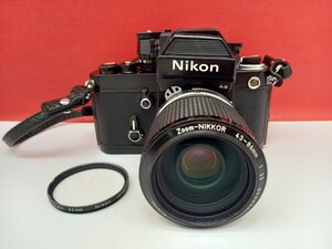 ■ Nikon F2 フォトミックAS DP-12 フィルム一眼レフカメラ ボディ 43-86mm F3.5 レンズ 動作確認済 シャッター、露出計OK 現状品 ニコン