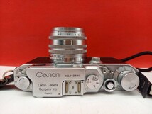■ Canon ⅡD ボディ F1.8 50mm レンズ レンジファインダー フィルムカメラ 動作確認済 シャッターOK 現状品 キャノン_画像5
