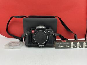 ＊ Leica R4 フィルムカメラ 一眼レフ ボディ ブラック シャッター、露出計OK ケース付き ライカ