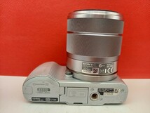 ■ SONY α NEX-C3 ボディ E 18-55mm F3.5-5.6 OSS レンズ ミラーレス一眼レフカメラ 動作未確認 シルバー デジタルカメラ ソニー_画像6
