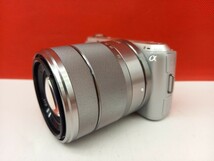 ■ SONY α NEX-C3 ボディ E 18-55mm F3.5-5.6 OSS レンズ ミラーレス一眼レフカメラ 動作未確認 シルバー デジタルカメラ ソニー_画像2
