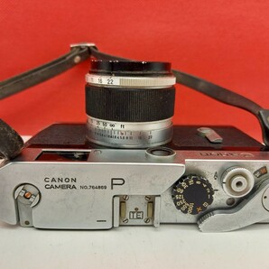 ■ Canon camera P ボディ レンジファインダー フィルムカメラ 50mm F1.8 レンズ 動作確認済 シャッターOK キャノンの画像5