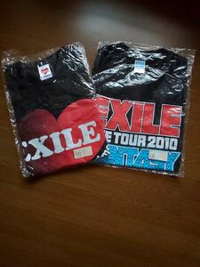 未開封品 EXILE Tシャツ2枚セット 黒 XSサイズ ミディアムサイズ