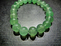 高級天然水晶ＢＤ4417　緑（グリーン）ストロベリークオーツ　超極上級美品10mm_画像6