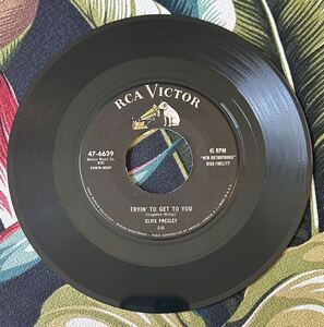 Elvis Presley 1956 US Original 7inch Tryin' To Get To You / I Love You Because .. RCA 47-6639ロカビリー