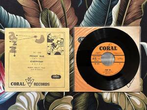 Buddy Holly внутренний 7inch Peggy Sue.. 1958 DC-1032 контри-рок bati Hori -