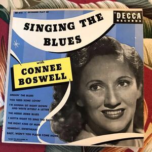 CONNEE BOSWELL US Original 2枚組 7ep SINGING THE BLUES コニーボズウェル