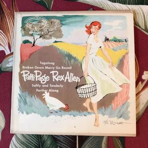 PATTI PAGE & REX ALLEN US Original 7ep MERCURY EP-1-3114 パティペイジ