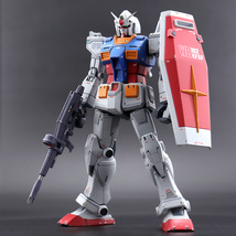 HG 1/144 オリジン ガンダム 中期型 塗装済完成品 機動戦士ガンダム アムロ・レイ THE ORIGIN ククルス・ドアンの島版 プレバン カトキ_画像3