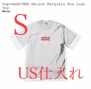 Supreme x MM6 Maison Margiela Box Logo Tee "White"