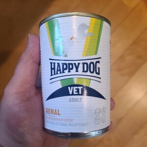 HAPPY Dog食事療法食　VETリーナル腎臓ケア 　ウェット缶　1缶　　ドライ食4kg