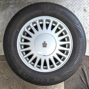 クラウン JZS155★フリヂストン★205/65R15 REGNO 夏タイヤ 純正ホイール付 中古の画像4