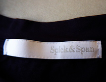 Spick&Span　スピック＆スパン　レディース半袖綿Ｔシャツ　★パターン　濃紺　S～M　美品　　_画像7