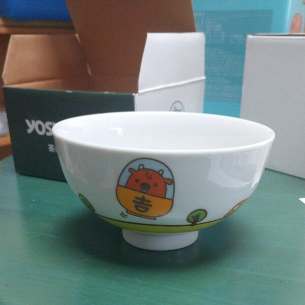 吉野家のお茶碗。かわいいですよ～( ≧∀≦)ノ