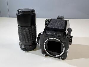 ★Mamiya ボディ M645 1000S レンズ MAMIYA-SEKOR 210mm 1:4 フィルター Kenko MC SKYLIGHT 1B 58mm 動作未確認 ジャンク 中古品 管理J881