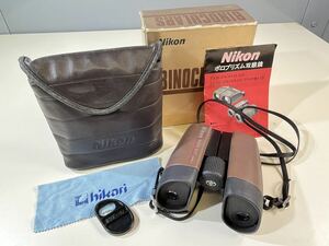 ★ニコン Nikon BINOCULARS 8×23V CFⅡ 6.3° 双眼鏡 トヨタマークあり 取扱説明書 専用ポーチ ブラウン系 箱入り 中古品 管理J928