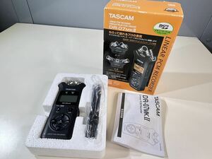 ★極美品 通電確認済み TASCAM リニアPCMレコーダー DR-07MKⅡ X-Y方式A-B方式 USBケーブル未使用 96kHz 24bit 中古品 管理J946