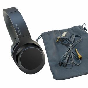 ★SONY ソニー ステレオヘッドセット MDR-H600A ヘッドホン ゲーミングヘッドセット ハイレゾ対応 密閉型 ブルー 中古品 管理Kame231