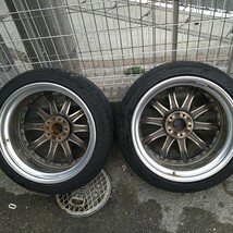 WORK SCHWERT SC4 19インチ、8.5J、114.3、5穴、＋43、235/40R19、アルミ、タイヤセット、中古品、希少空気圧センサー付き、_画像5